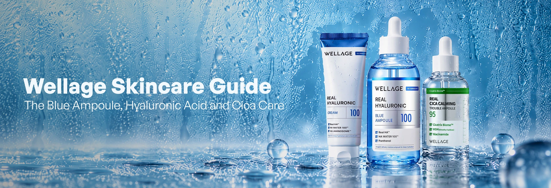 Wellage Skincare Guide: The Blue Ampoule, Hyaluronic Acid and Cica Care